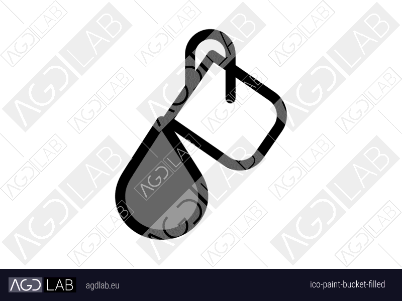 Paint bucket filled icon