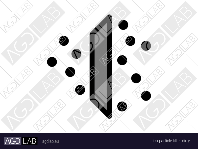 Particle filter dirty icon