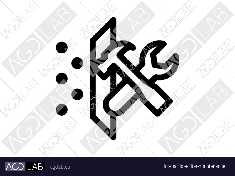 Particle filter maintenance icon