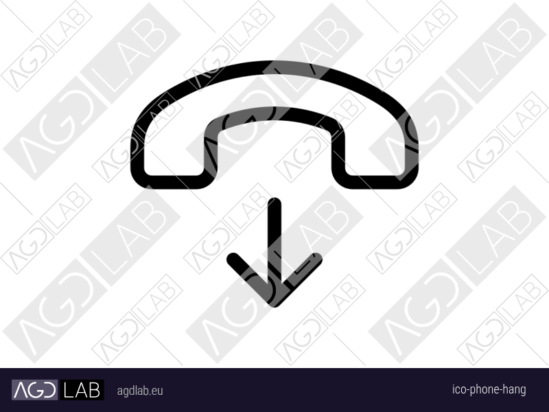 Phone hang icon