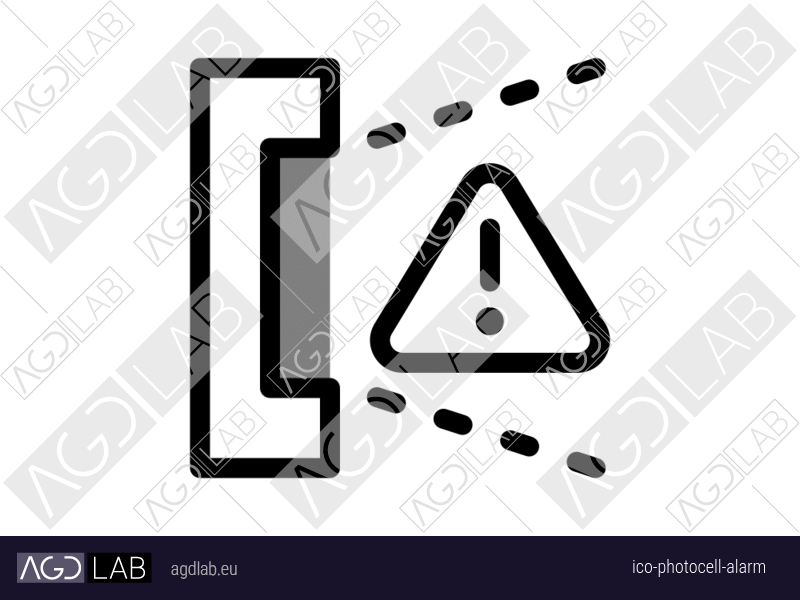 Photocell alarm icon