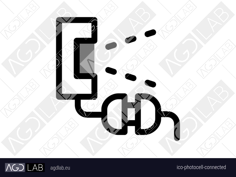 Photocell connected icon