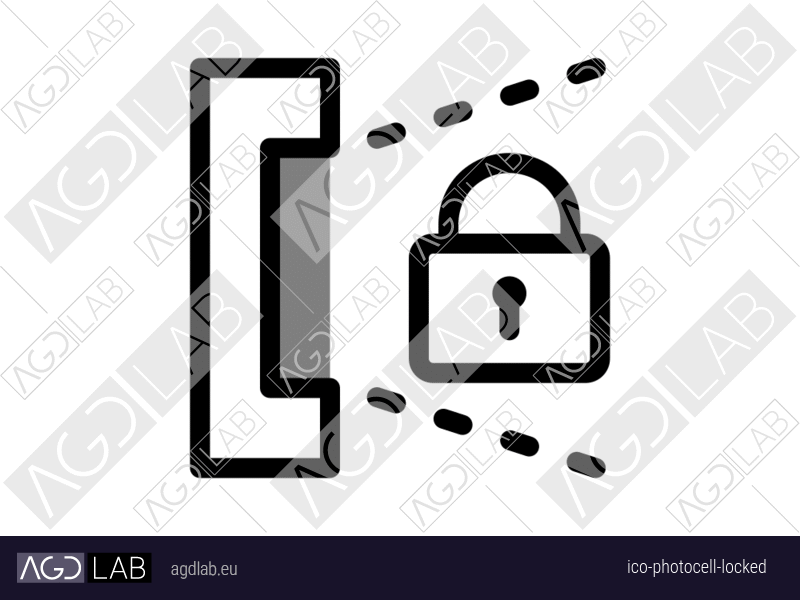 Photocell locked icon