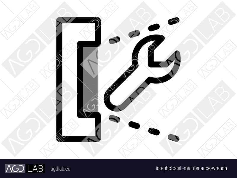 Photocell maintenance wrench icon