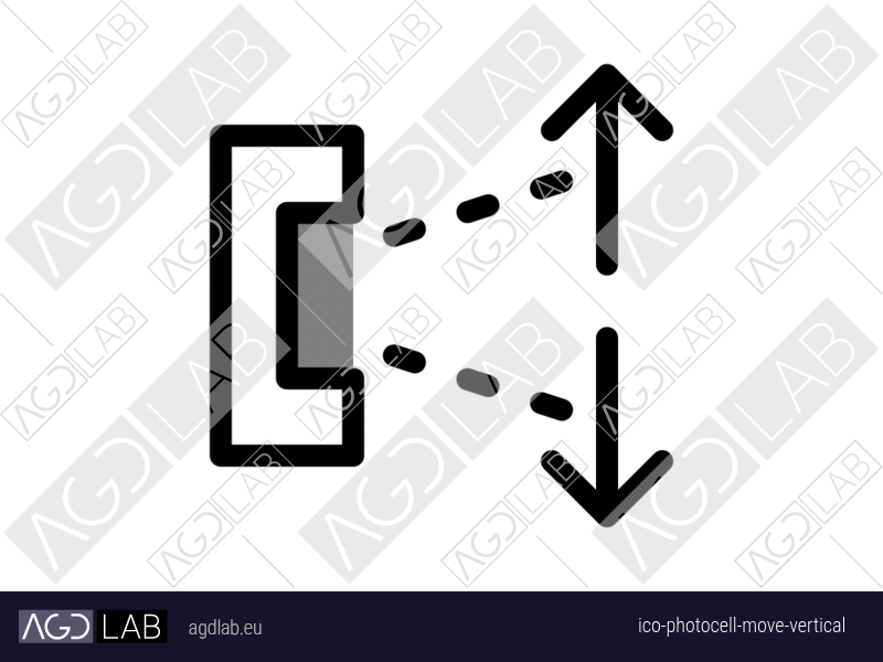 Photocell move vertical icon