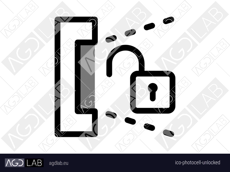 Photocell unlocked icon
