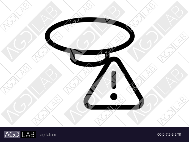 Plate alarm icon