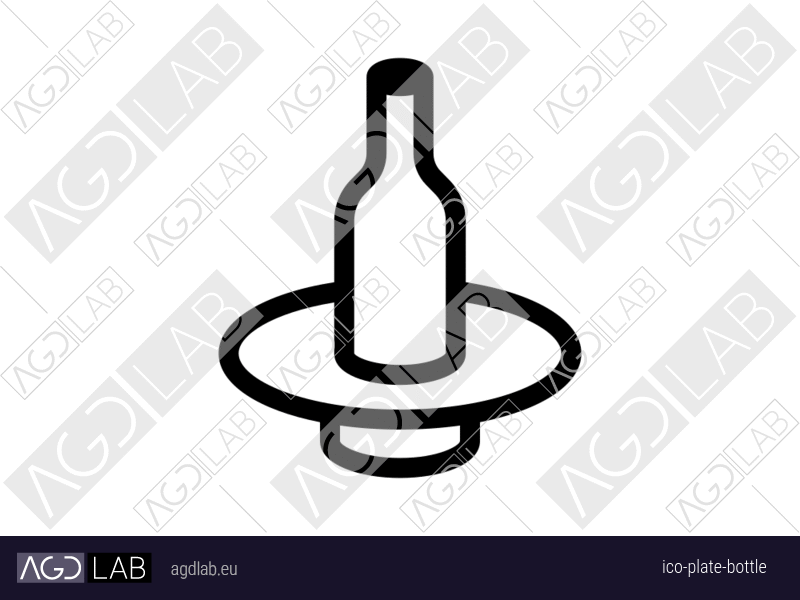 Plate bottle icon