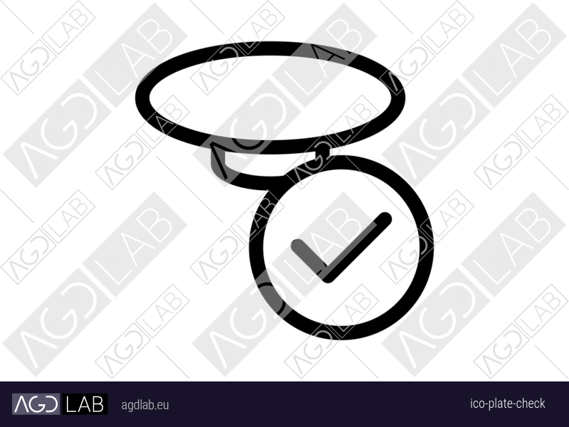 Plate check icon