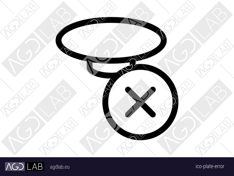 Plate error icon