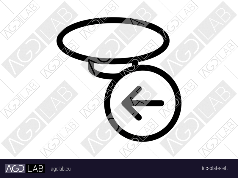 Plate left icon
