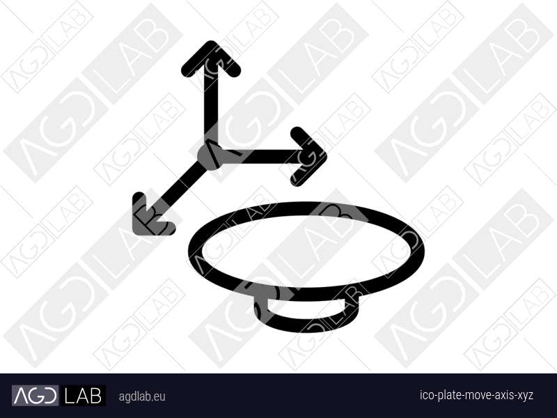 Plate move axis xyz icon