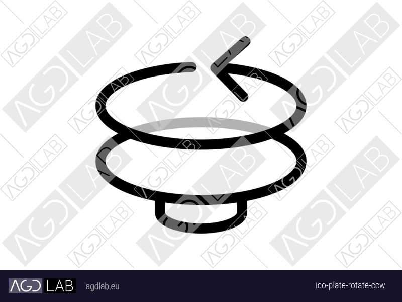 Plate rotate ccw icon