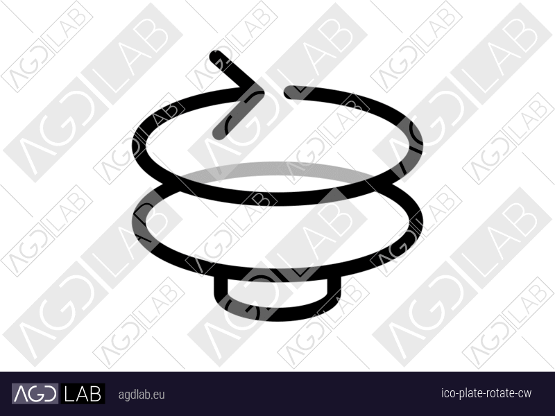 Plate rotate cw icon