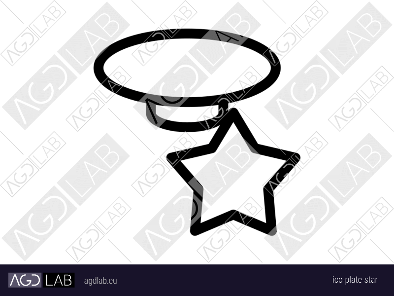 Plate star icon