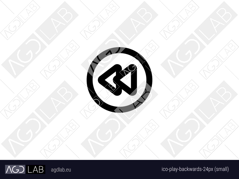 Play backwards 24px (small) icon