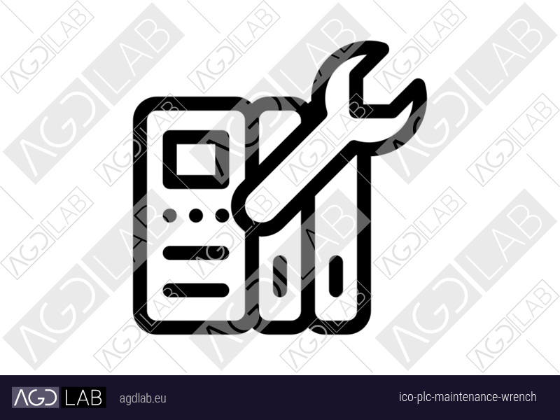 Plc maintenance wrench icon