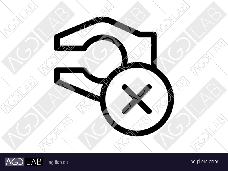 Pliers error icon