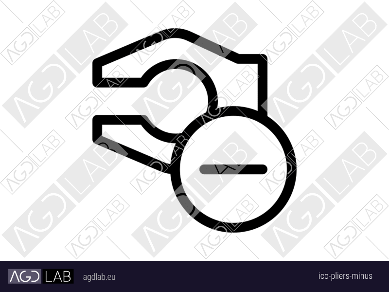 Pliers minus icon