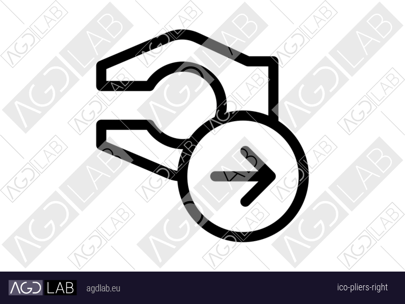 Pliers right icon