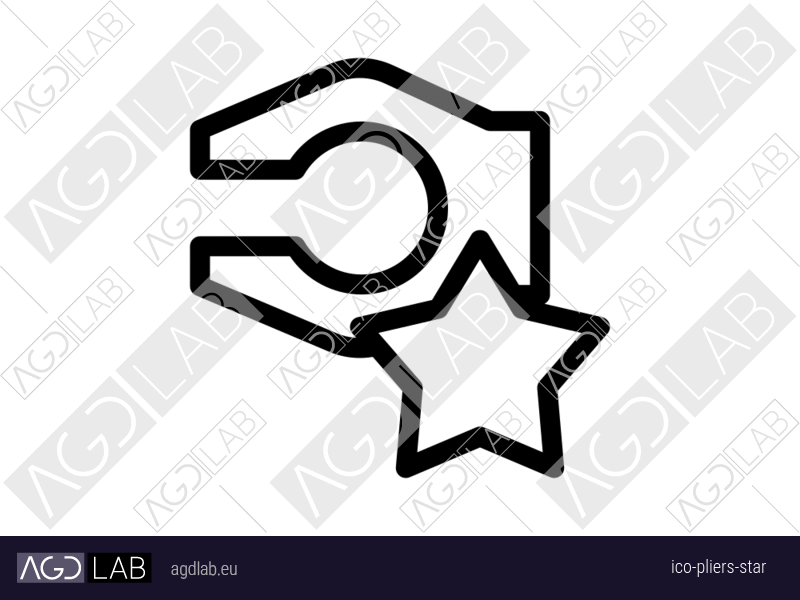 Pliers star icon
