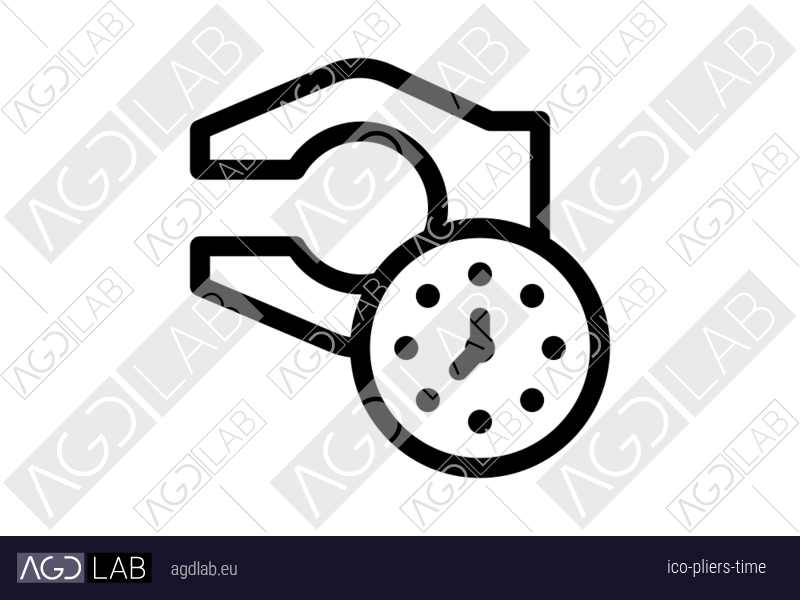 Pliers time icon