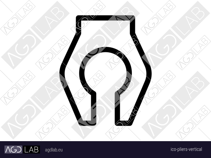 Pliers vertical icon