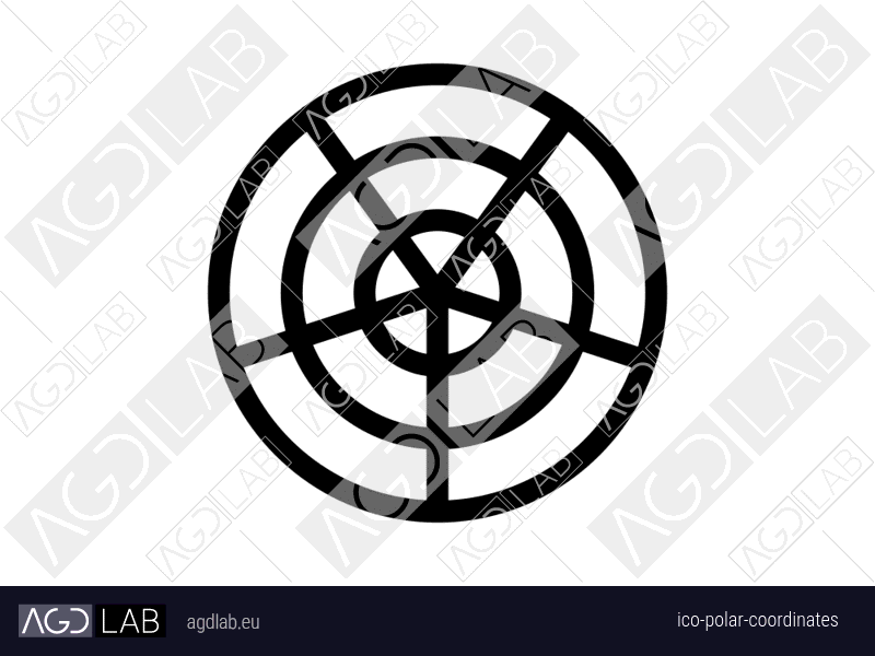 Polar coordinates icon