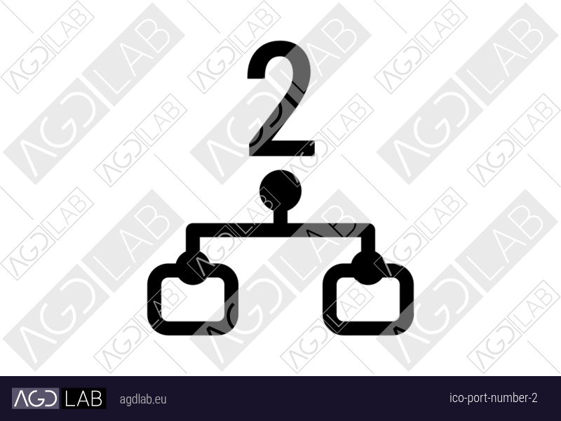 Port number 2 icon