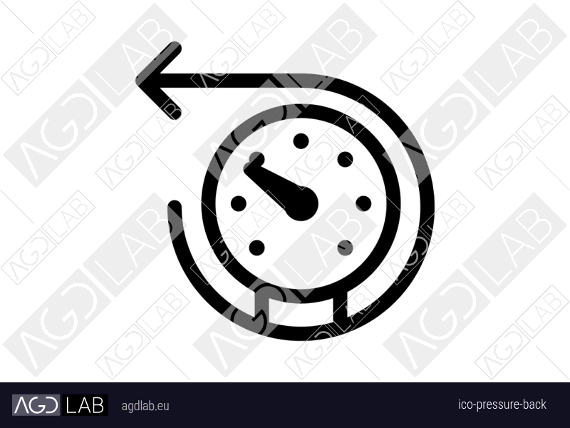 Pressure back icon
