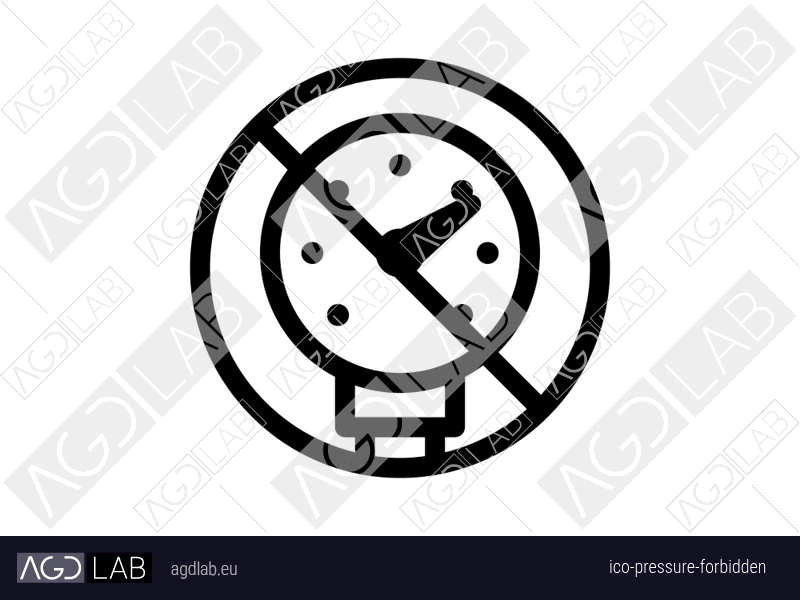 Pressure forbidden icon