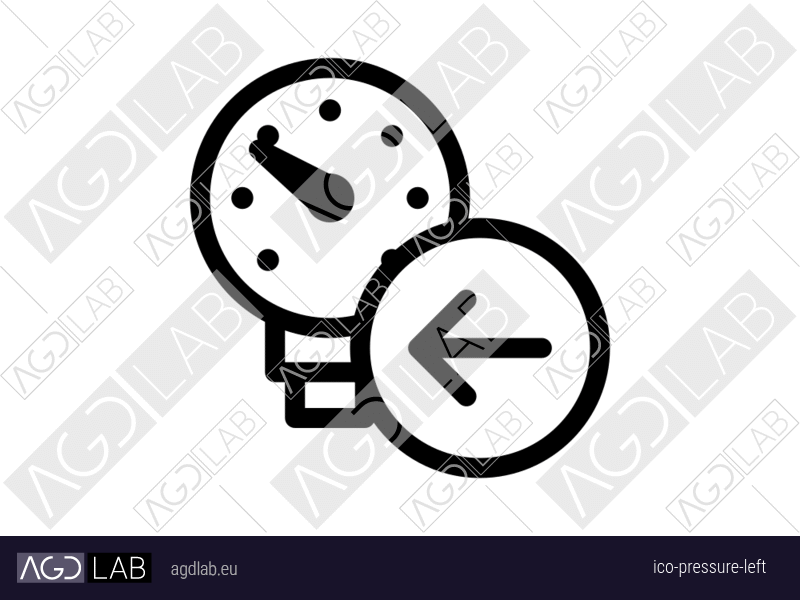 Pressure left icon