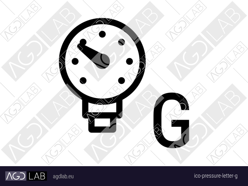Pressure letter G icon