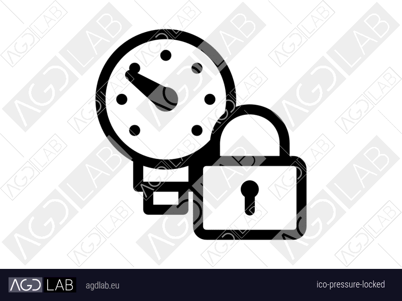 Pressure locked icon