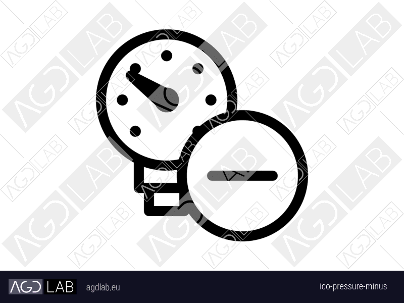 Pressure minus icon