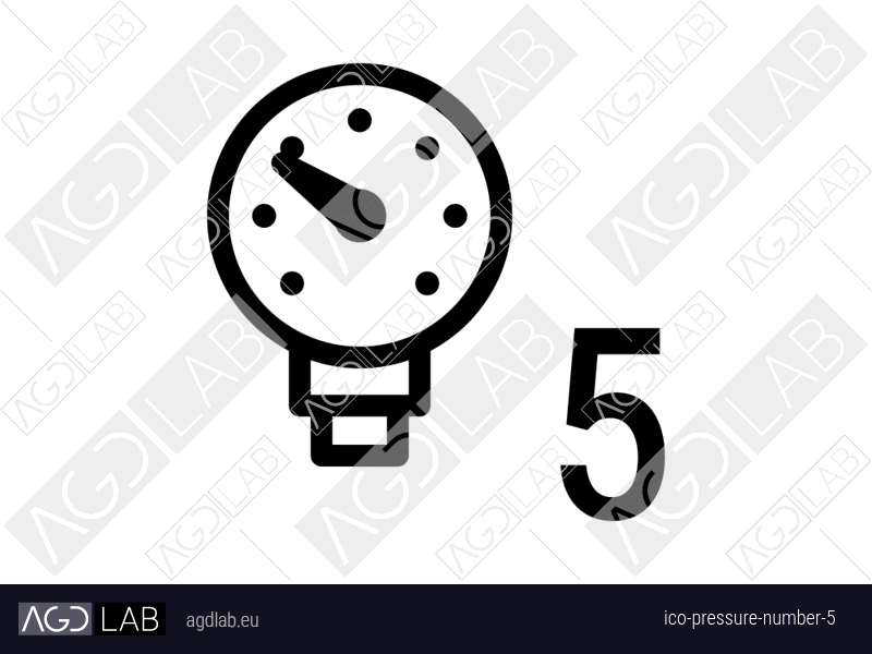 Pressure number 5 icon
