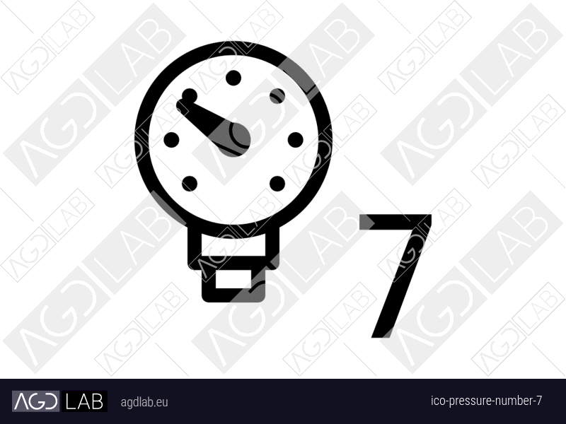 Pressure number 7 icon