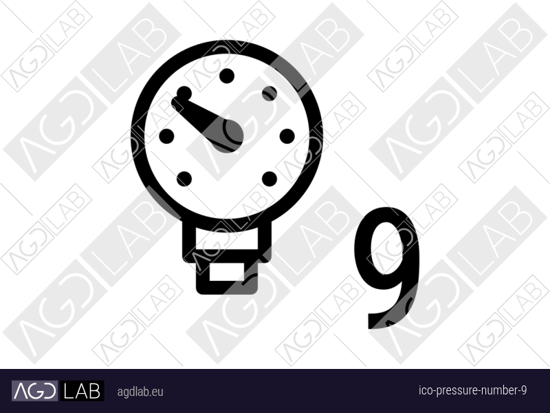 Pressure number 9 icon
