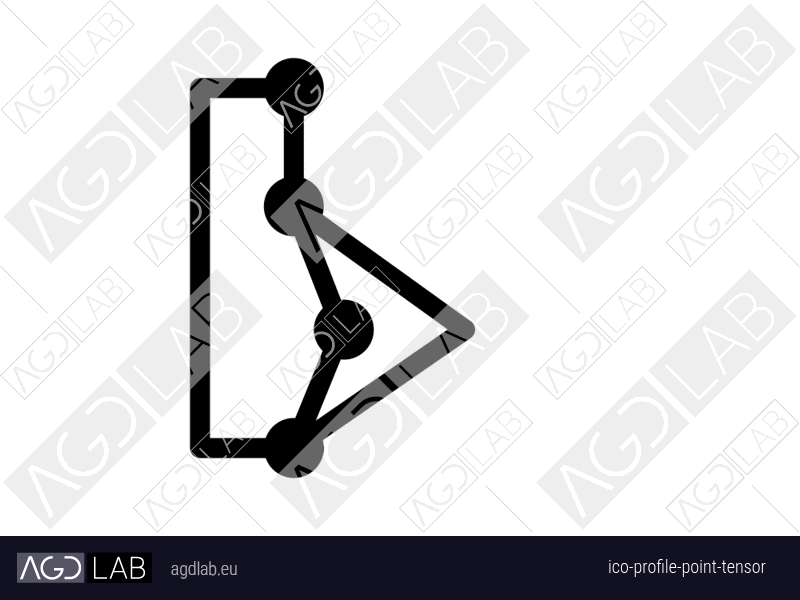 Profile point tensor icon