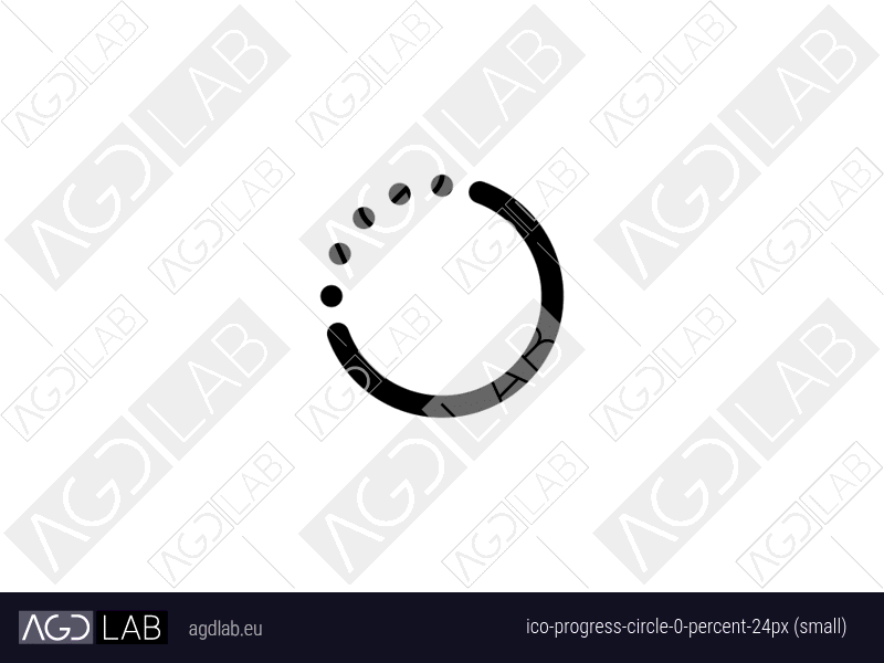 Progress circle 0 percent 24px (small) icon