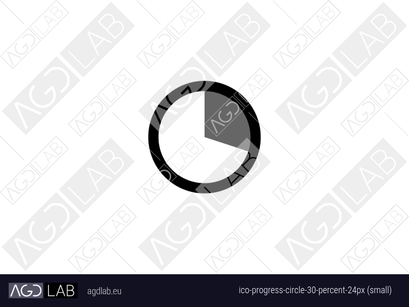 Progress circle 30 percent 24px (small) icon