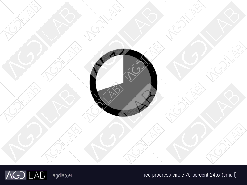 Progress circle 70 percent 24px (small) icon