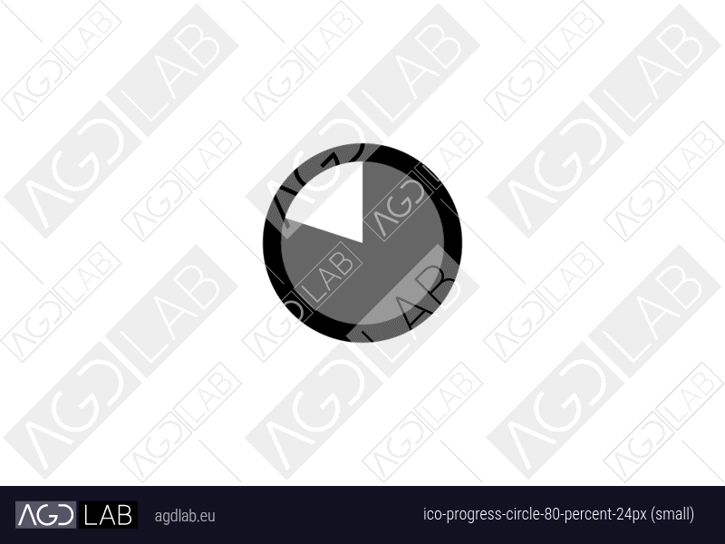 Progress circle 80 percent 24px (small) icon