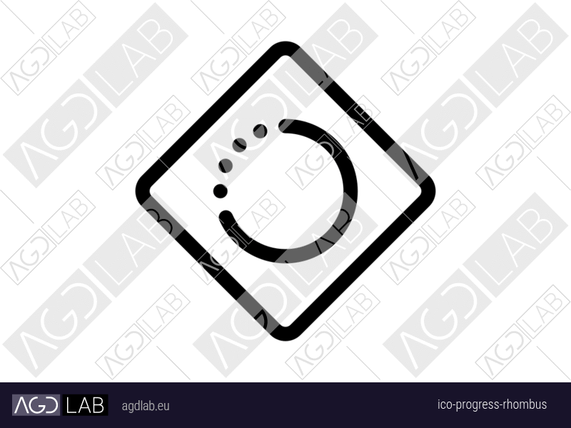 Progress rhombus icon