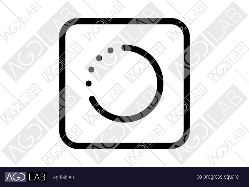 Progress square icon