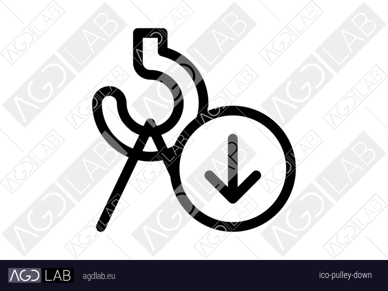 Pulley down icon