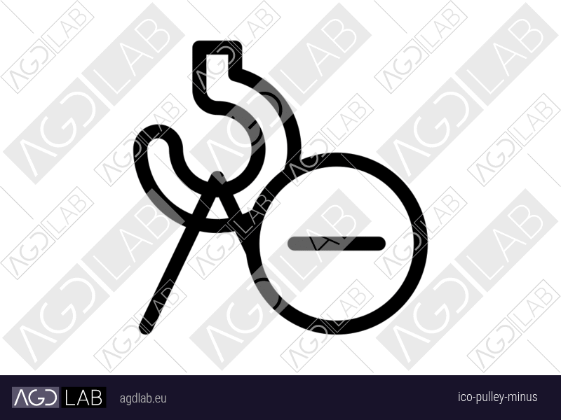 Pulley minus icon