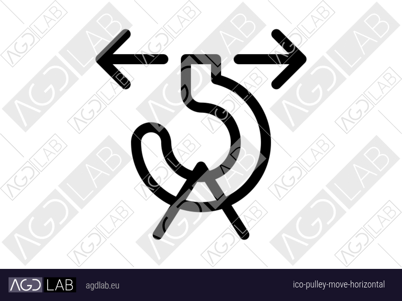 Pulley move horizontal icon