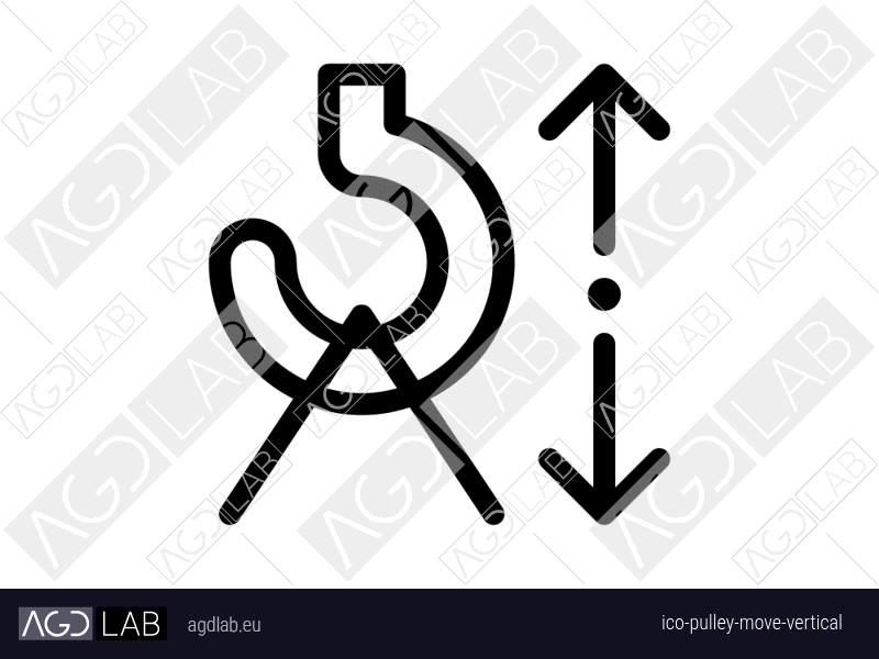 Pulley move vertical icon