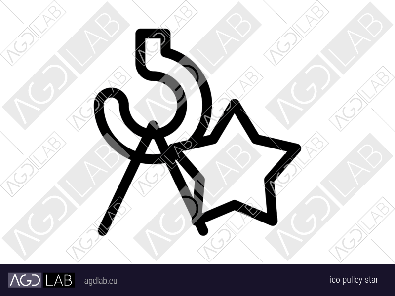 Pulley star icon